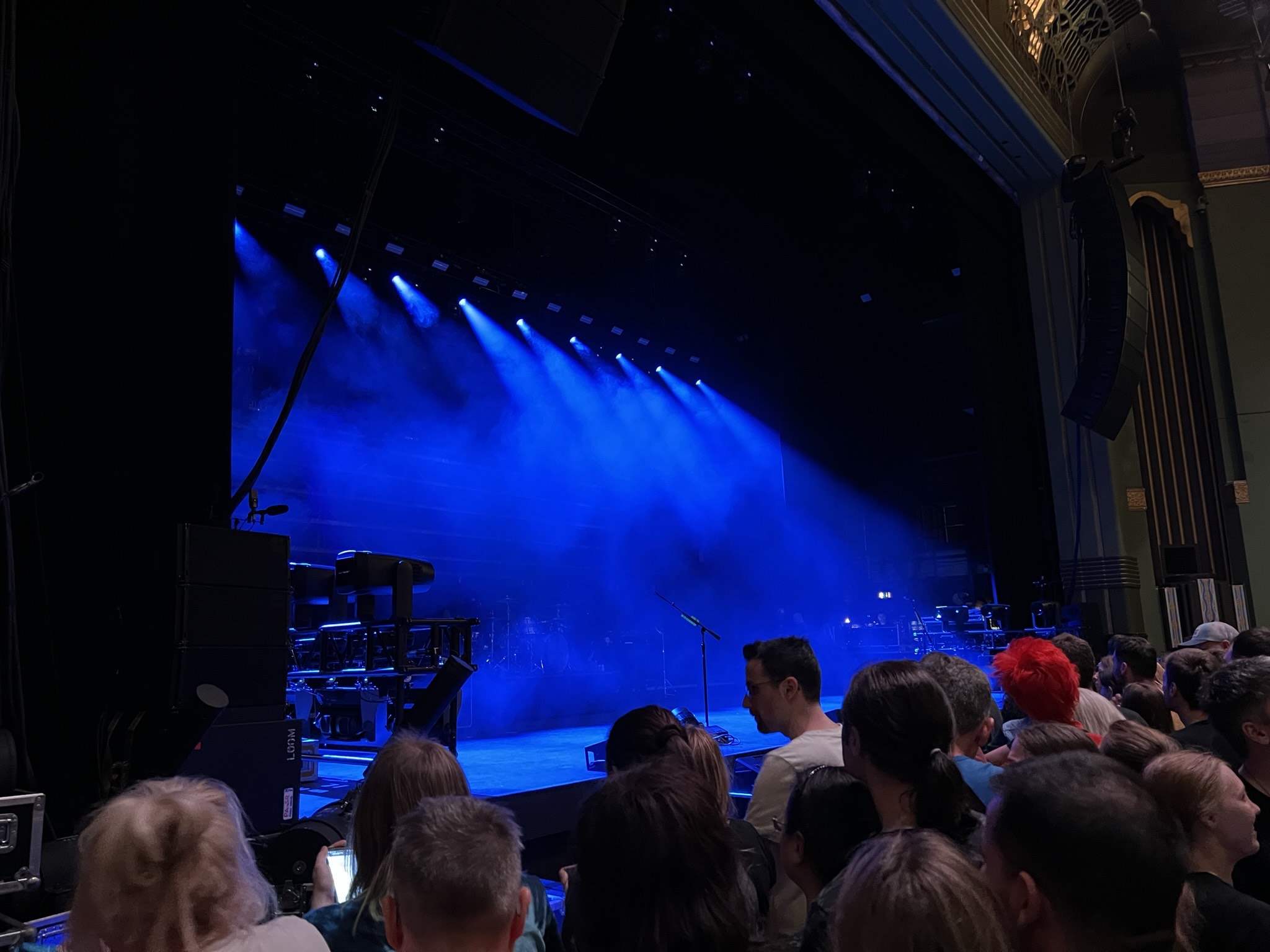The Eventim Apollo stage before the concert started