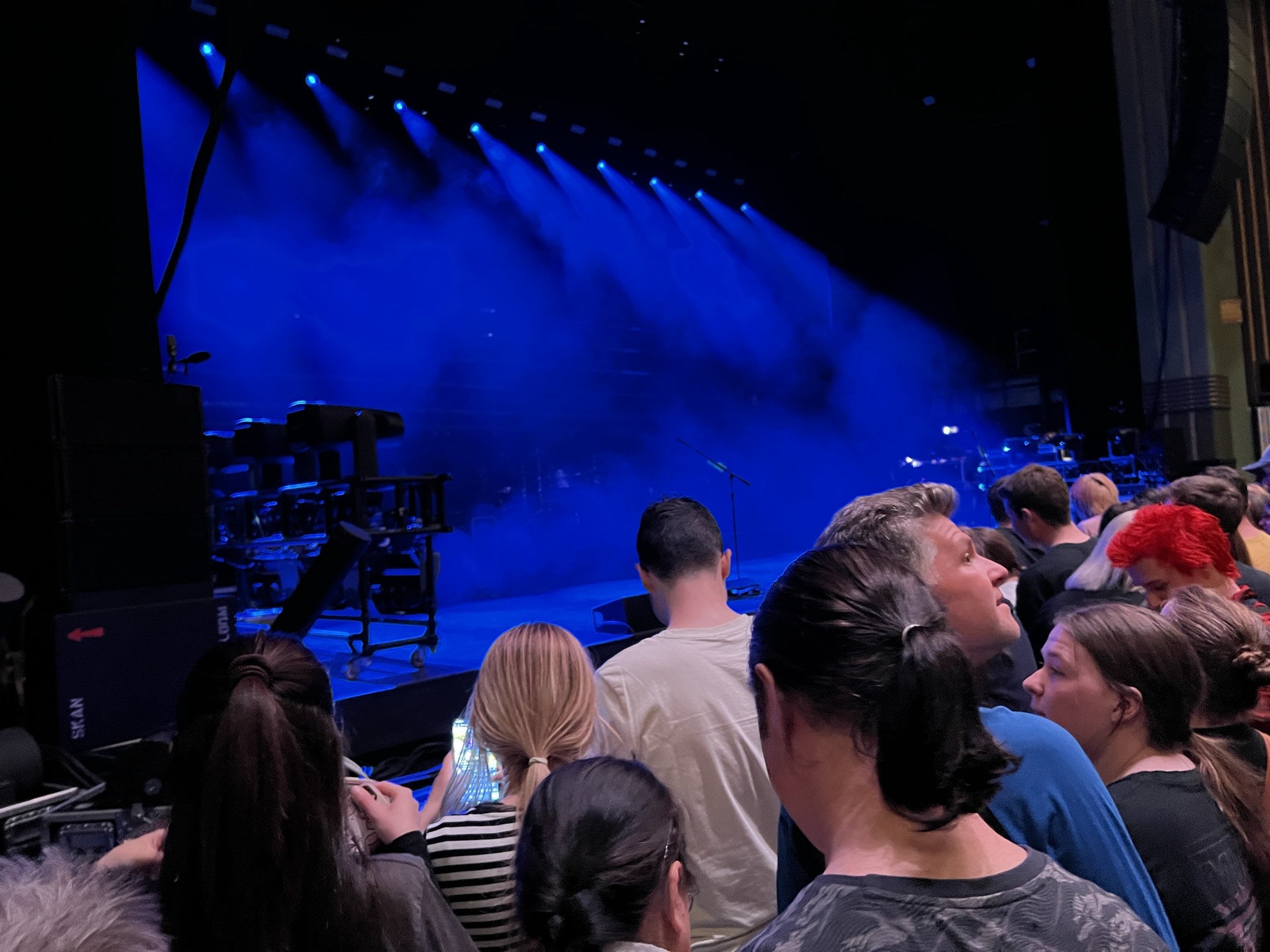 The Eventime Apollo stage before the concert started