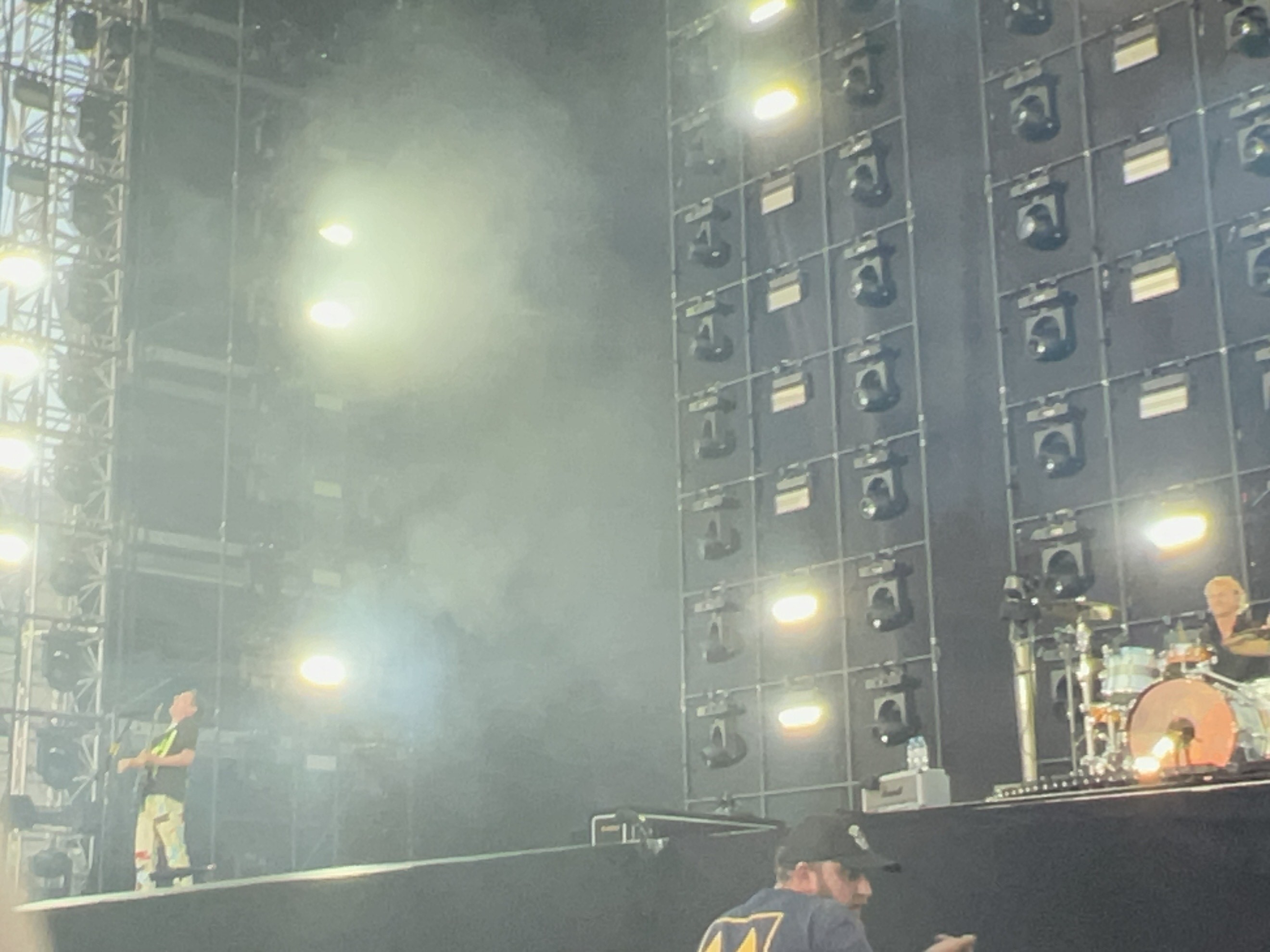 Muse on stage at Home Park