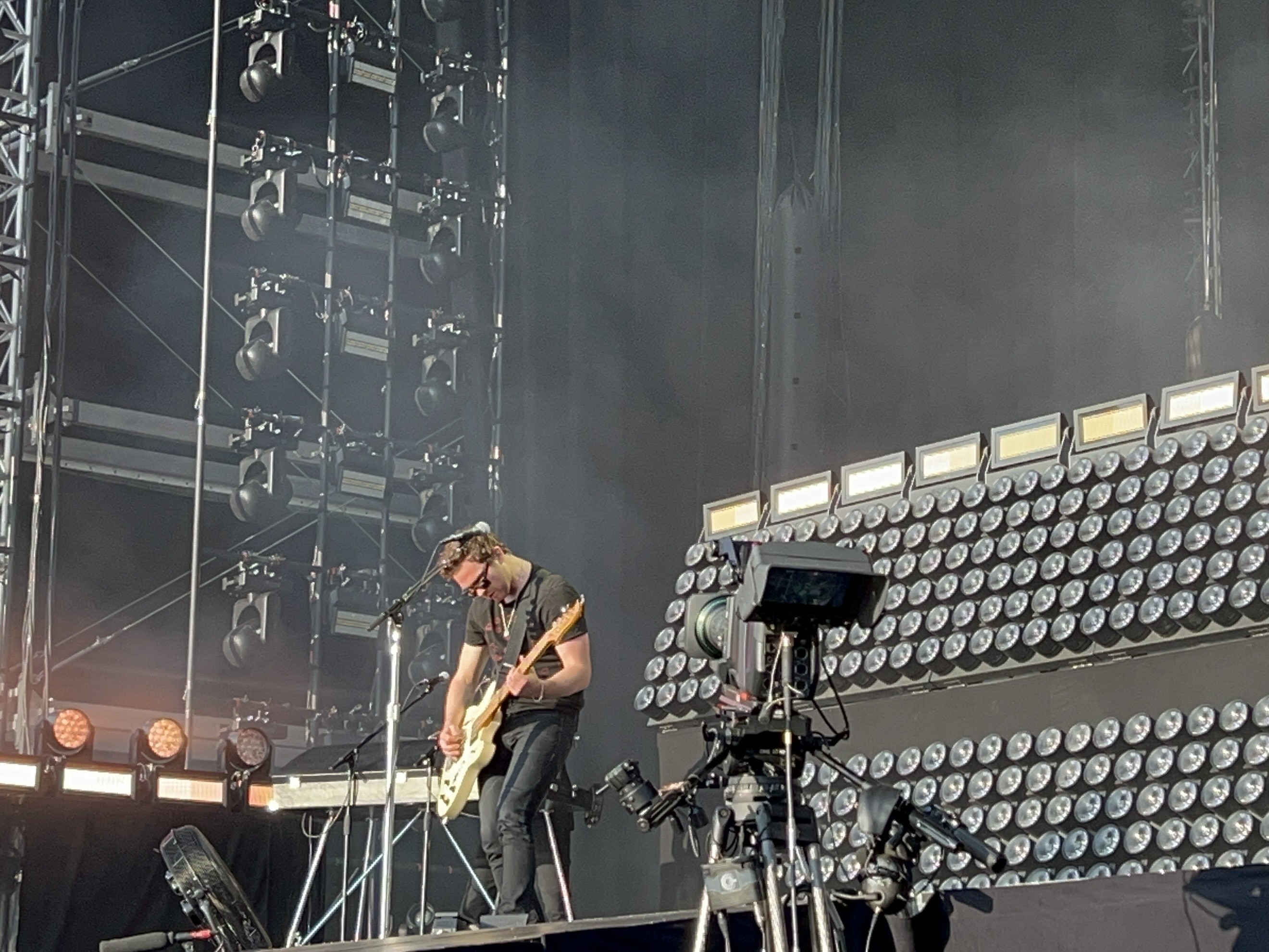 Mike Kerr from Royal Blood on stage
